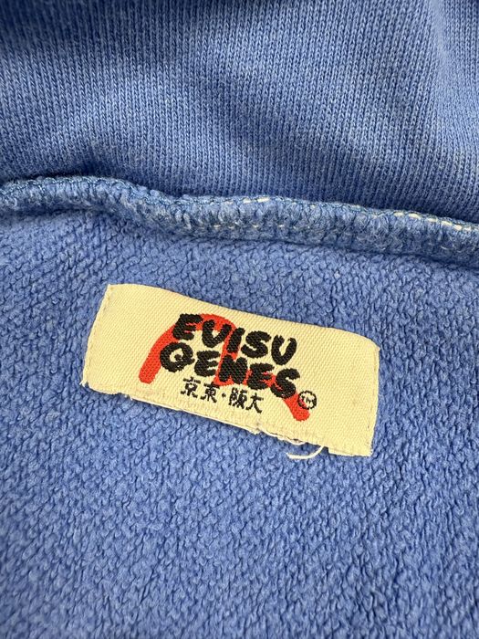 Кофта-бомбер Evisu Genes, синя з білим, оригінал вінтаж vintage