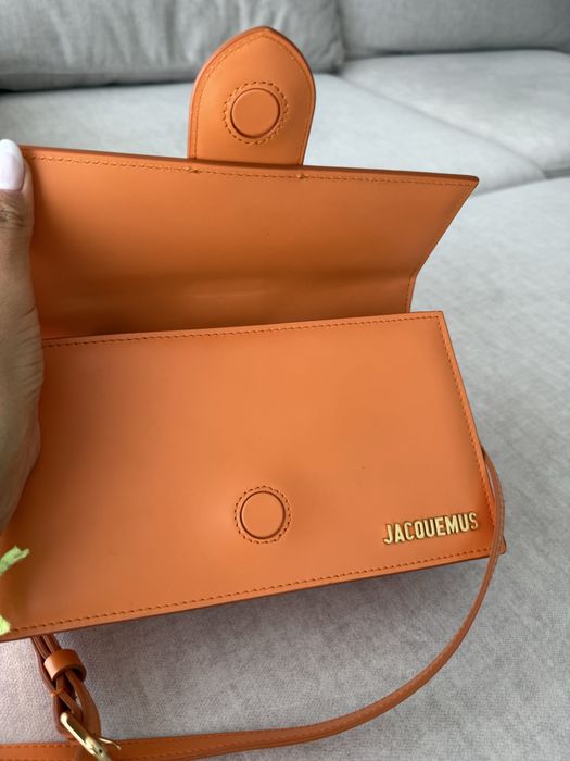 Mala Jacquemus Le Grand Bambino original – cor laranja