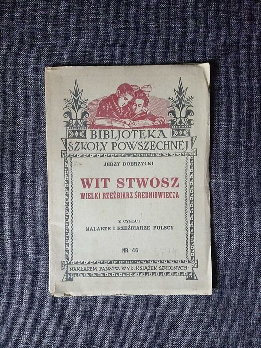 Stara Przedwojenna Książka "Wit Stwosz" Wyd. Lwów z 1933 roku!!!