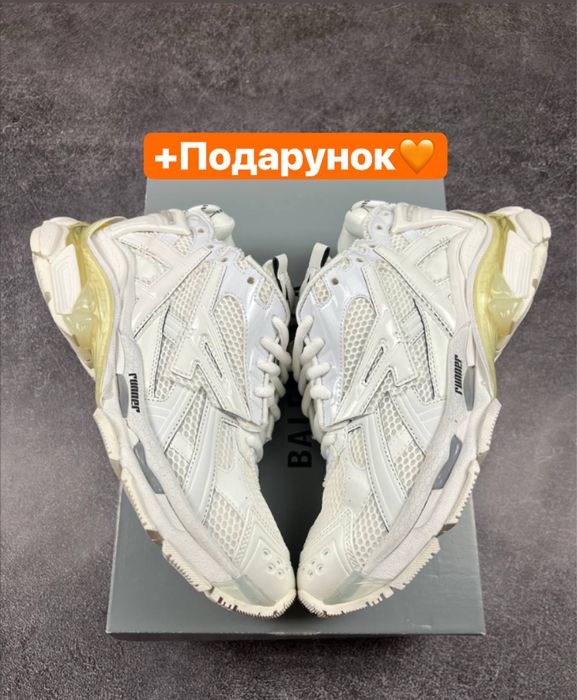 БЕЗ ПЕРЕДОПЛАТ‼️ Кросівки Balenciaga Runner Graffiti White (Білі)