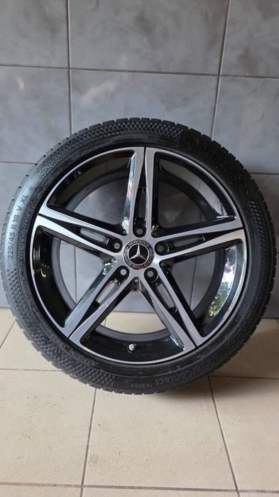Felgi 18” 5x112 + opony zimowe Continental 225/45 R18 XL+ czujniki Mercedes W177 V177 W247 CLA Świdnik montaż