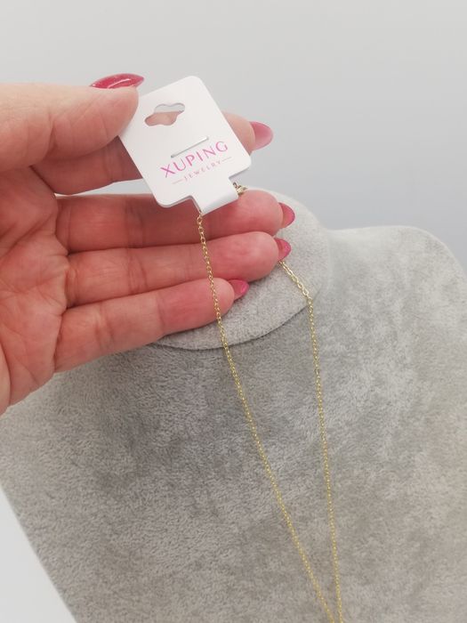 Celebrytka pozłacana 14 k saphire light crystal