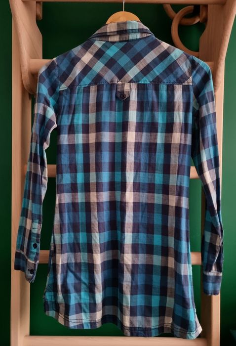 Długa koszula w kratę