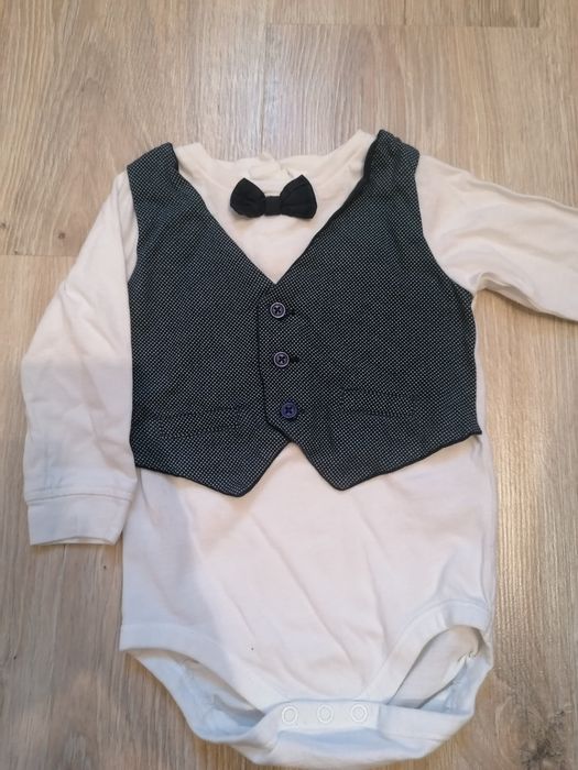 Eleganckie body firmy KappAhl i spodnie rozm 74