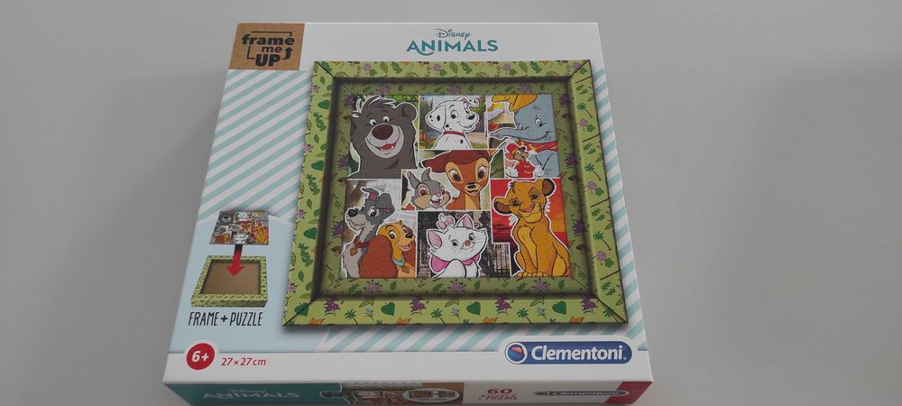 Puzzle 6+ CzuCzu Mapa świata + Clementoni Animals Zwierzęta nowe