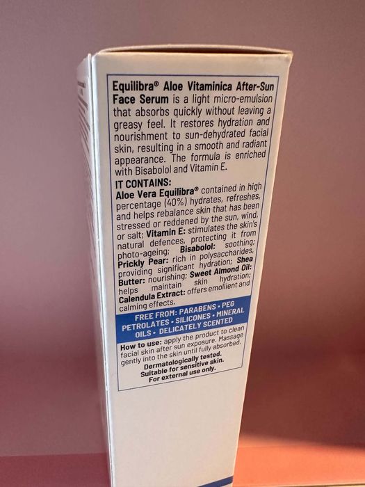 Equilibra Aloe Vitaminica serum do twarzy po opalaniu