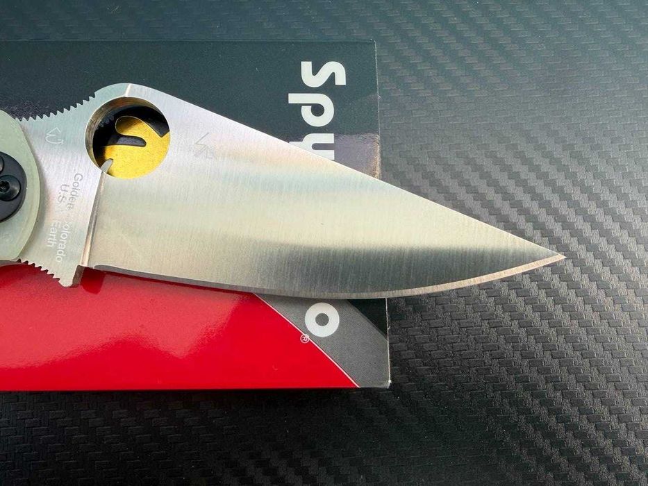 Ніж Spyderco Paramilitary 2 Knife Diamond Mesh Natural G-10 (3.4" Satin MagnaCut)