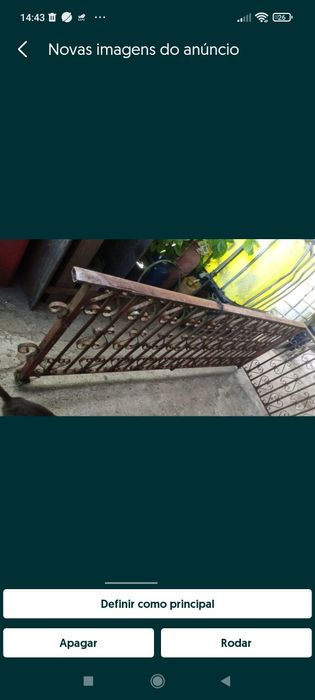 Corrimão usado estado razoável