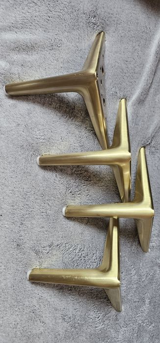 Nóżki złote  do łóżka 12cm wysokości nowe