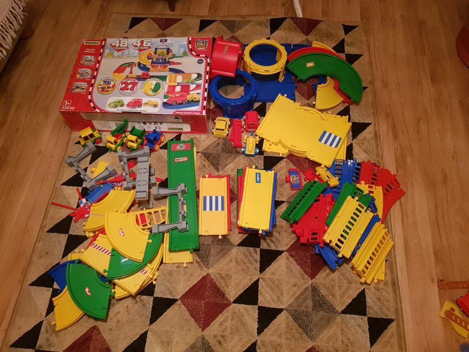 Wader Kolejka i garaż 3 poziomowy