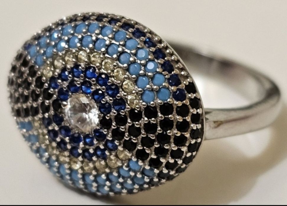 Каблучка срібна з бірюзою , нова