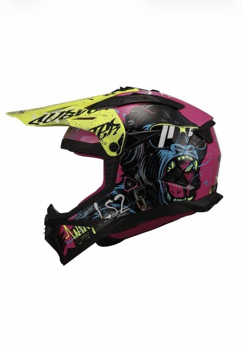 Продам Ендуро шолом LS2 MX708 Fast 2 Gorilla Purple H-V Yellow XL