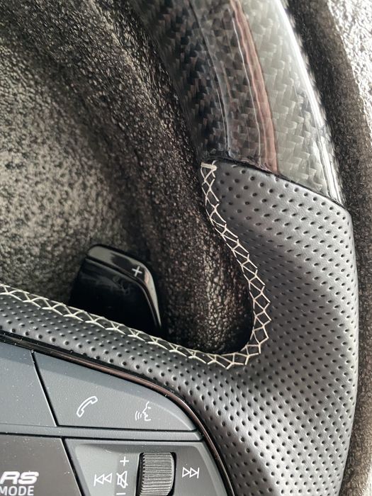 Спортивне кермо Audi RS5 / RSQ7 / RSQ8 Підігрів керма Карбон