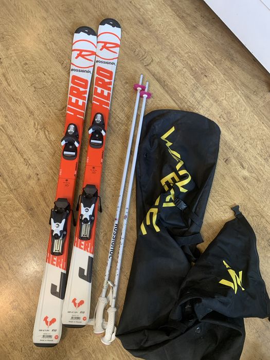 Narty Rossignol +kijki+pokrowiec