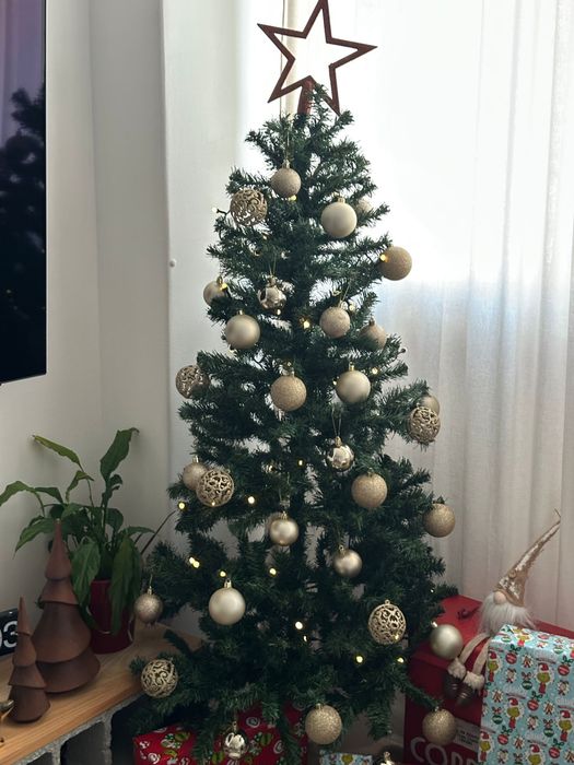 Arvore de natal com decoracao incluida