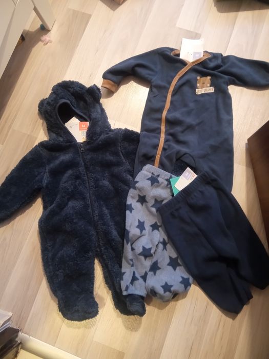 Nowa paka r. 62 68 Kombinezon r. 62 dla chłopca ciepłe śpioszki spodn
