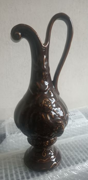 Dzbanek ceramiczny prl braz