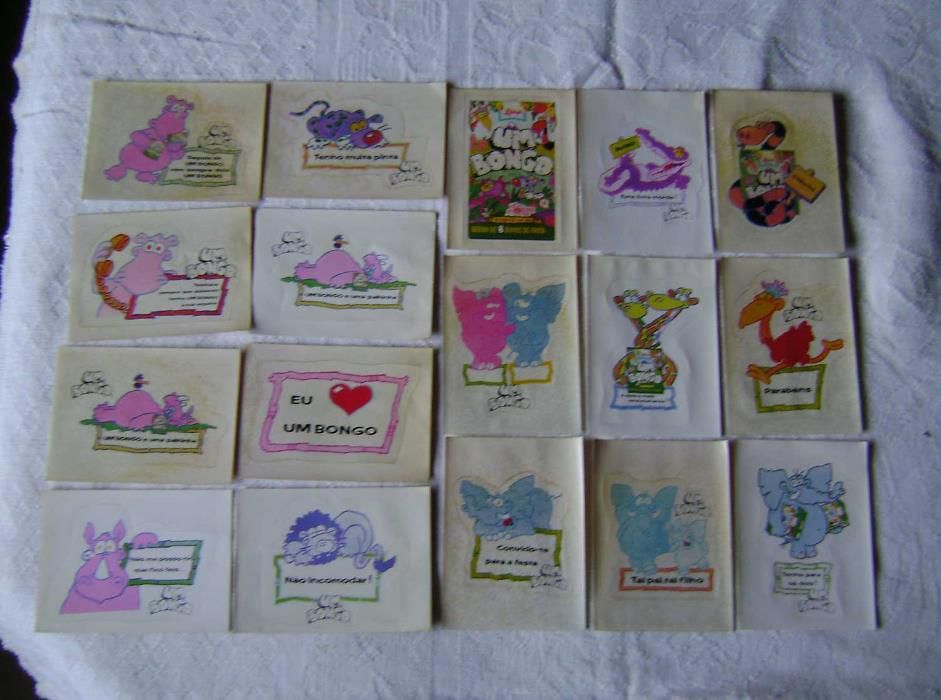 17 autocolantes com capa Libby's Um Bongo O Sumo-Rei da Selva