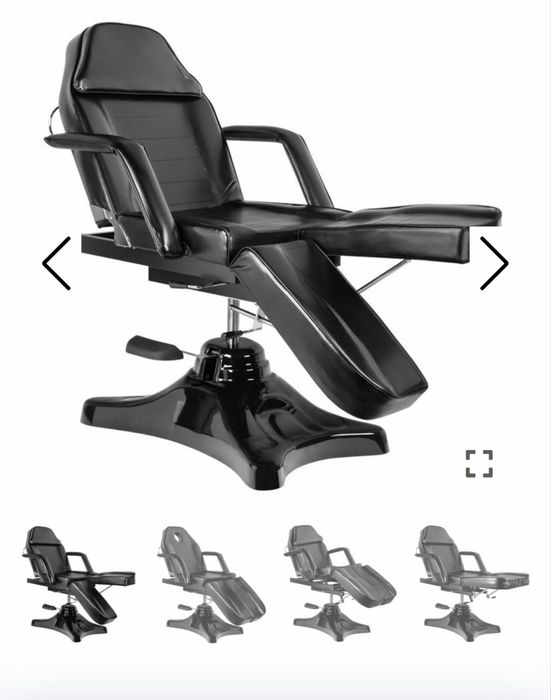 Fotel kosmetyczny hydrauliczny czarny