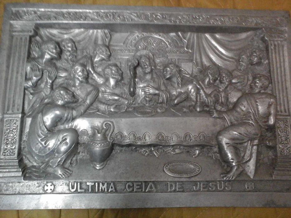ceia de cristo em metal