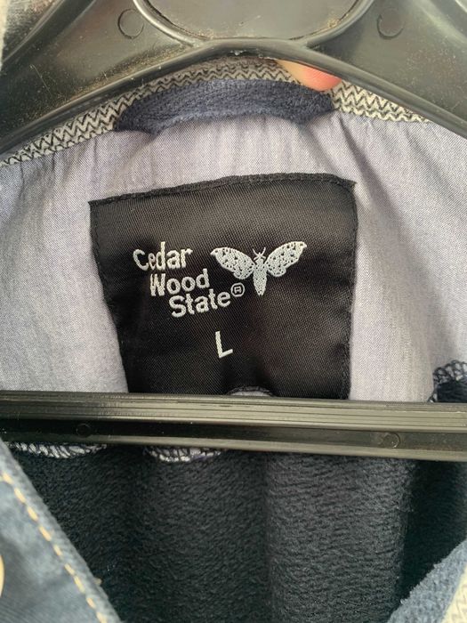 Sweatshirt com Capuz Cedar Wood State Azul Escuro – Tamanho L – Estilo Náutico