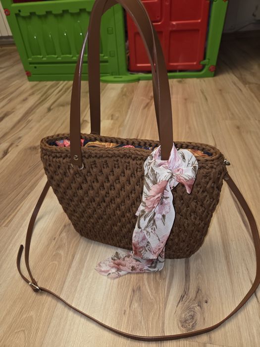 Torebka na szydełku ręcznie wykonana Hand Made