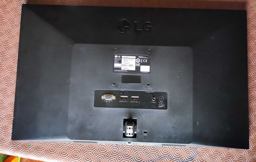 Monitor LG 24" 24MK600m-B placa base fonte de alimentação