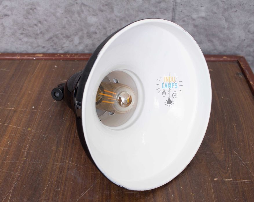 Lampa emaliowana LOFT przemysłowa fabryczna