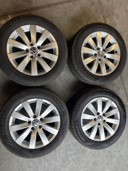 Koła felgi VW 5x112 opony Nokian nowe 205/55/R16
