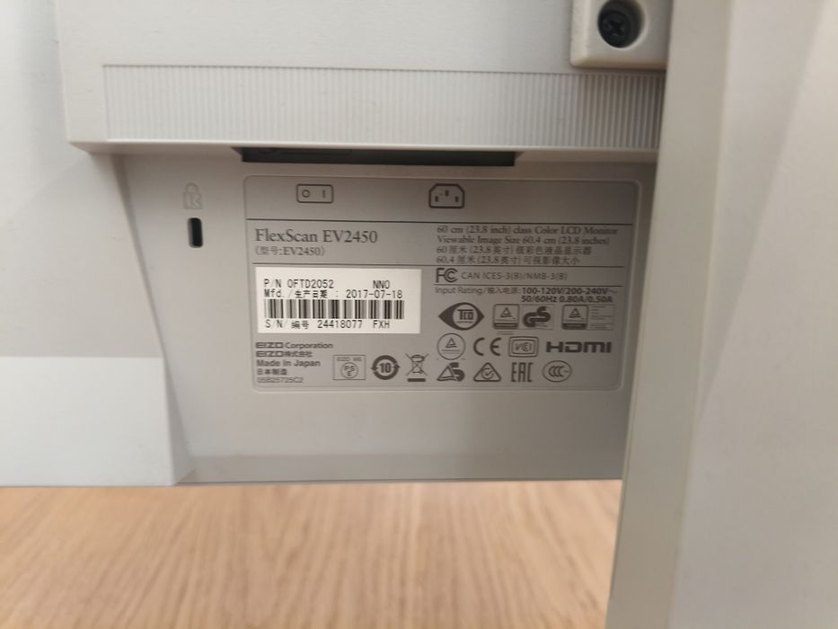 Monitor Eizo FlexScan EV2450