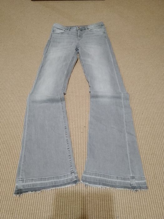 Серые клёш джинсы Zara flared type bootcut archive