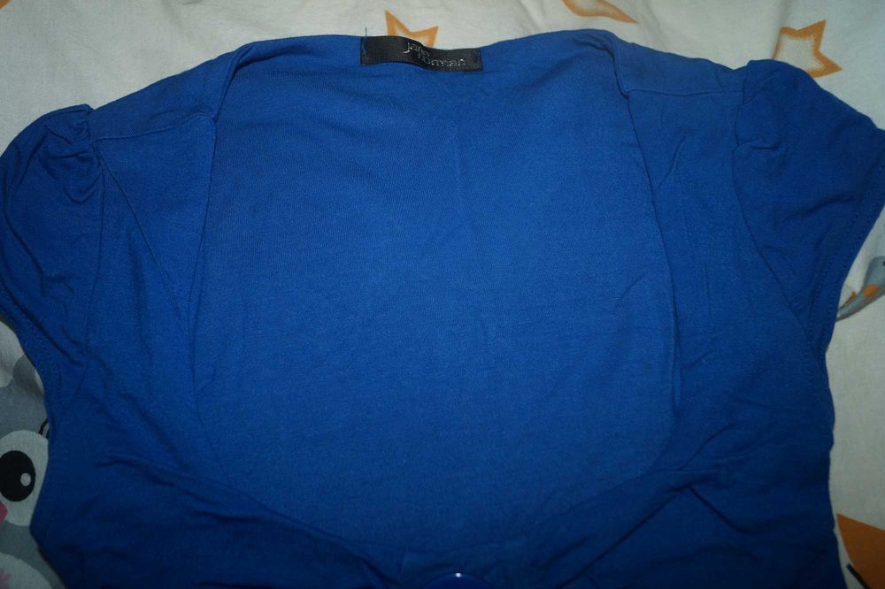 Bluzka, Tunika, lato, ciążowa Roz. 34/36 S maskująca brzuch rozkloszow