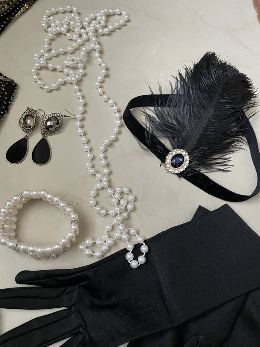 Kostium stroj przebranie damskie karnawalowe roz.M Lata 20-te