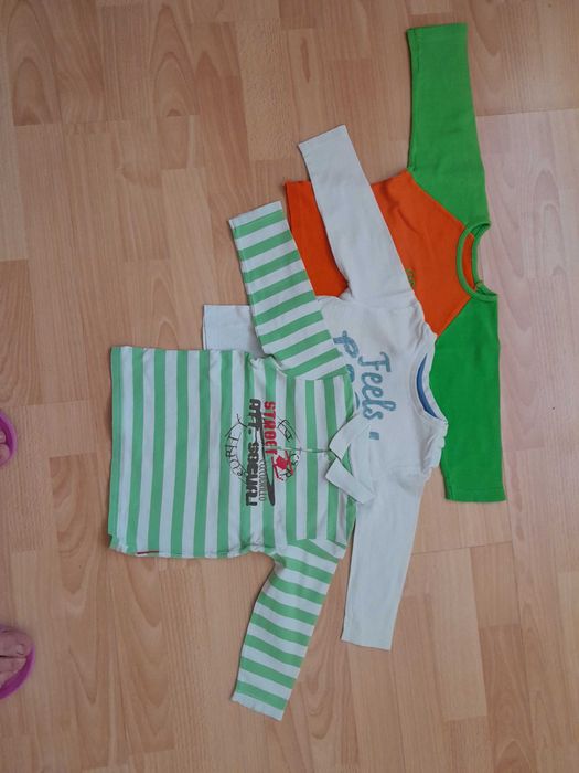 Koszulki z długim rękawem rozmiar 80