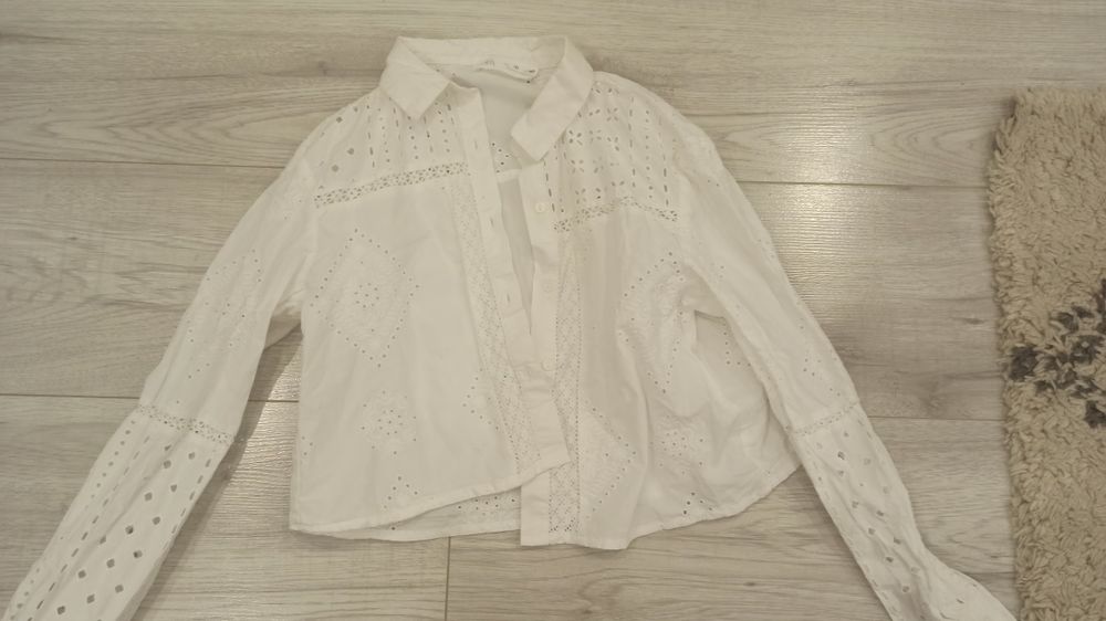 Piękna biała koszula zara r. 140