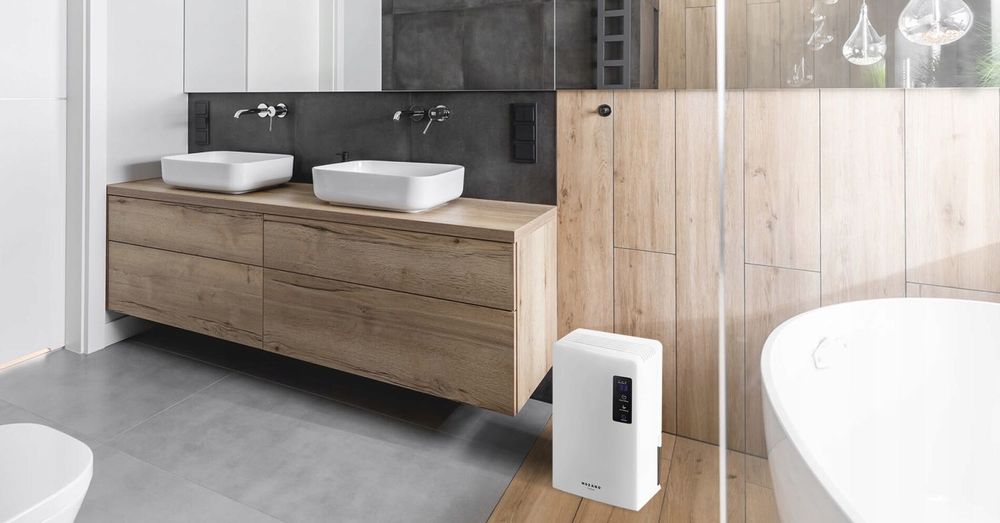 Duży Osuszacz Powietrza Pochłaniacz Wilgoci Oczyszczacz Uv 90w +pilot