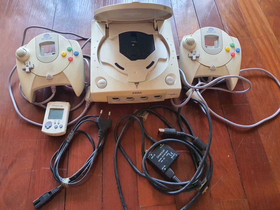Sega Dreamcast Consola Original + Comando + Cabos – Funcional