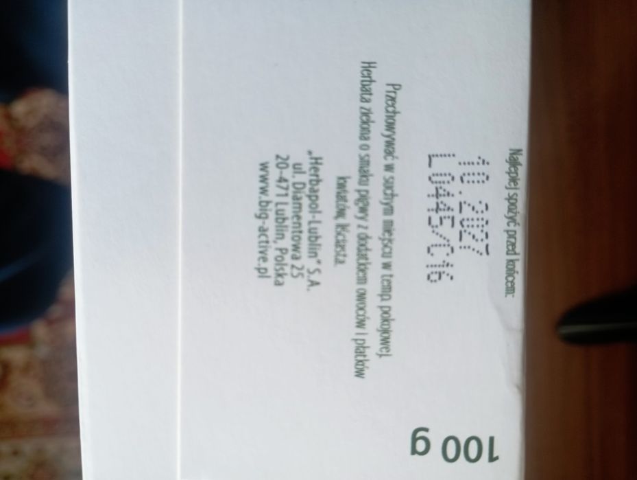 Чай зелений і чорний Big Active