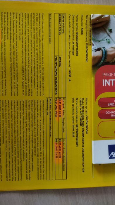 Chromebook Asus w stanie idealnym