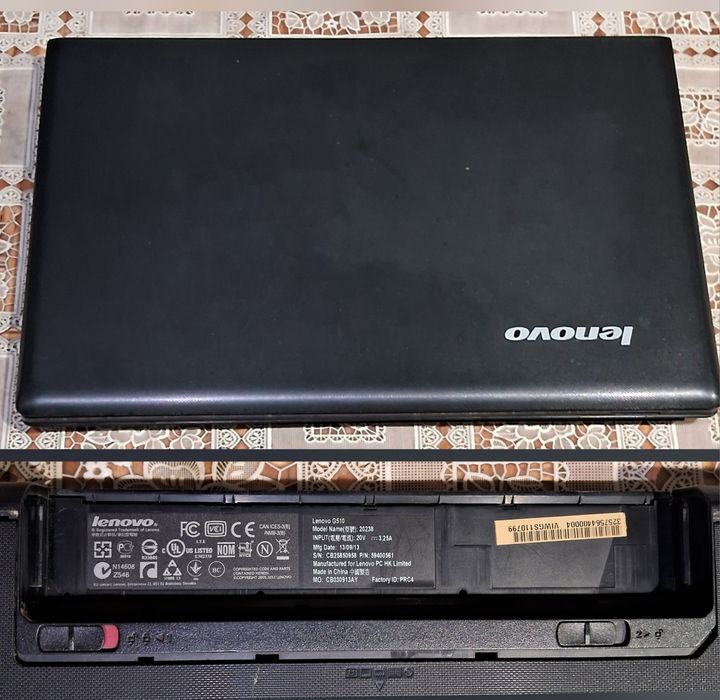 Ноутбук Lenovo G-510, 2013 року, Продам по запчастинах або цілком під відновлення. Ціна вказана за весь цілком.