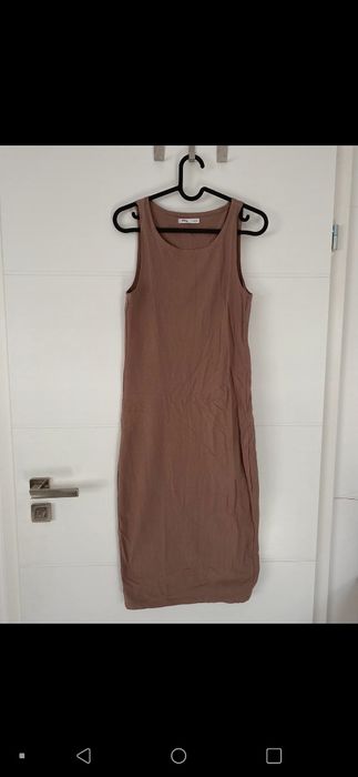 Sukienka midi Sinsay S nude