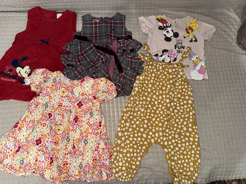 Лот одягу/Штани/колготи/кофти/лосини на дівчинку 6-9 місяців