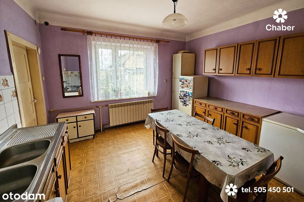 Siedlisko z domem 100 m2, działką 3378 m2 na wsi