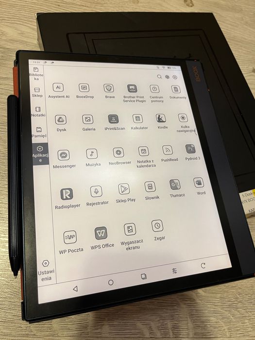 Onyx Boox Note Air 2, rysik + etui..