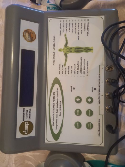 Aparelho destinado a atletas e clubes para cura de lesões desportivas.