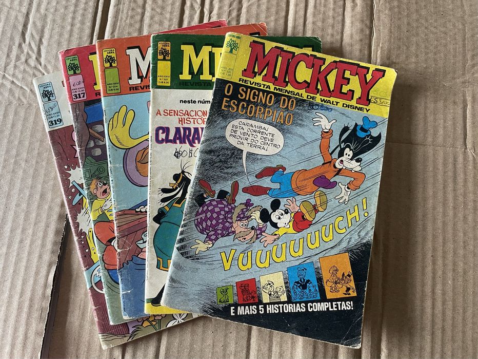 Banda Desenhada Mickey e Patinha&Mickey - anos 80