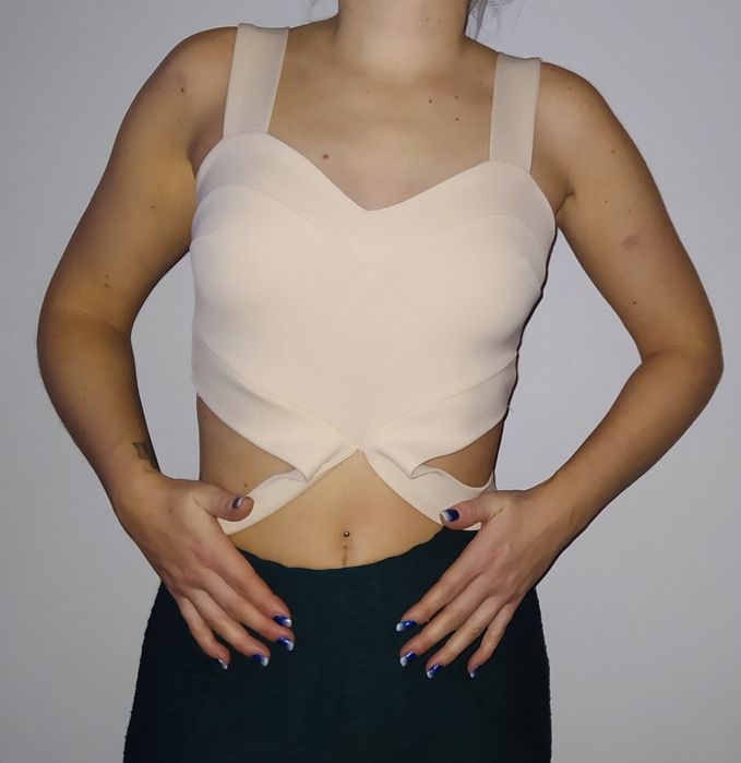 Bralet/ top Pudrowy róż