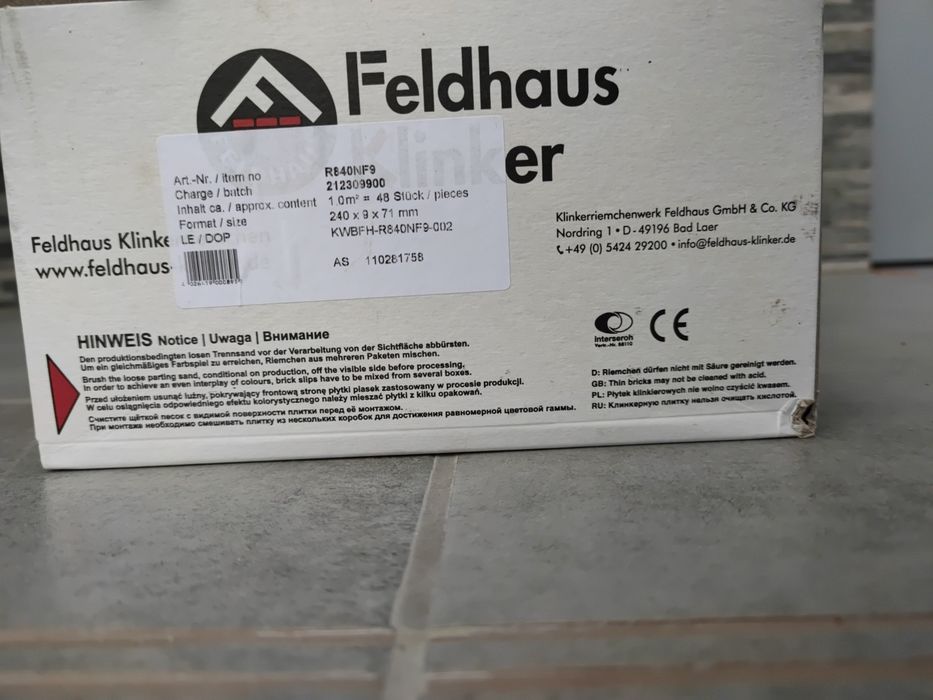 Płytka klinkierowa FELDHAUS Rotterdam