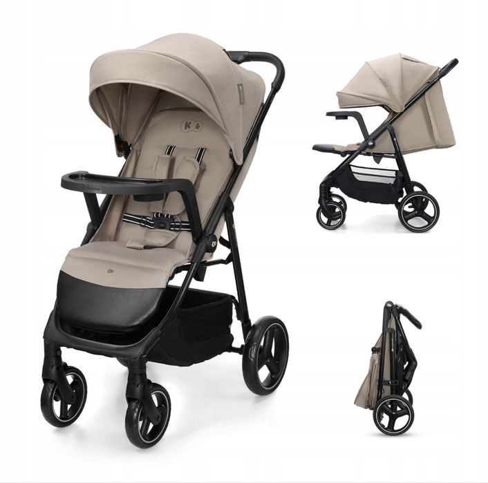 Wózek Spacerowy 22kg Składany Lekki Duże Koła Spacerówka Kinderkraft TRIG 3