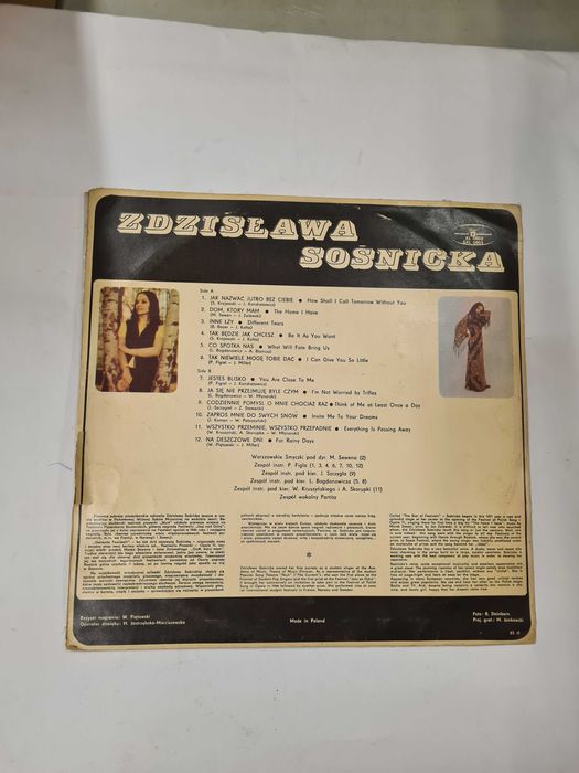 VG/G Zdzisława Sośnicka - Zdzisława Sośnicka 1971 Winyl [366]